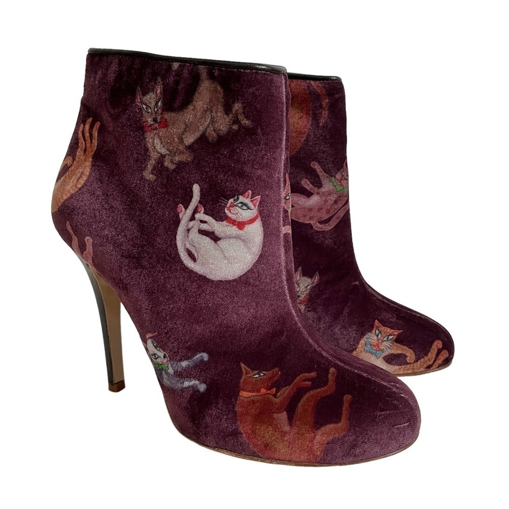 Camilla Elphick Raining Cats & Dogs Velvet Boots Booties